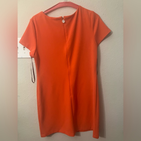 Tommy Hilfiger Orange Mini Dress with White Details - Picture 5 of 7